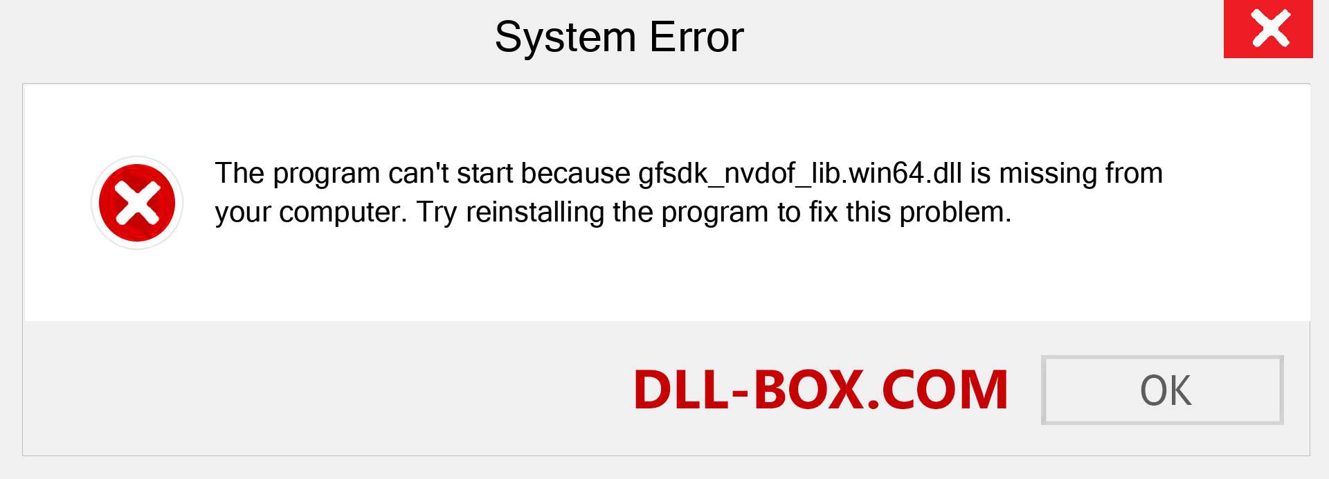  gfsdk_nvdof_lib.win64.dll file is missing?. Download for Windows 7, 8, 10 - Fix  gfsdk_nvdof_lib.win64 dll Missing Error on Windows, photos, images